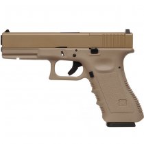 WE G17 MOS Gas Blow Back Pistol - Tan