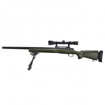 Snow Wolf M24 Sniper Rifle Bipod & Scope Set - Olive
