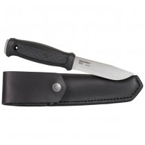 Morakniv Garberg & Leather Sheath - Stainless Steel - Black