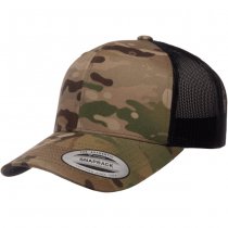 Flexfit Multicam Retro Trucker Snapback Cap - Multicam