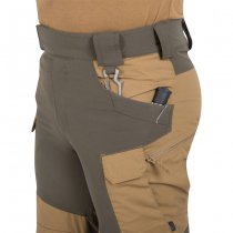 Helikon Hybrid Outback Pants Duracanvas - Coyote / Black - S - Short