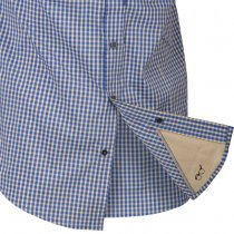 Helikon Covert Concealed Carry Short Sleeve Shirt - Royal Blue Checkered - S