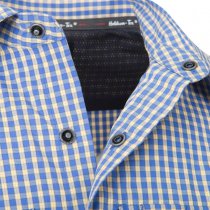 Helikon Covert Concealed Carry Short Sleeve Shirt - Royal Blue Checkered - M