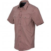 Helikon Covert Concealed Carry Short Sleeve Shirt - Dirt Red Checkered - XS