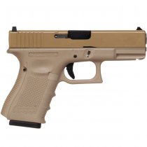 WE G19 MOS Gen.4 Gas Blow Back Pistol - Tan