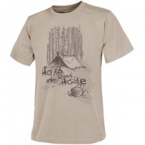 Helikon T-Shirt Home Sweet Home - Khaki - M