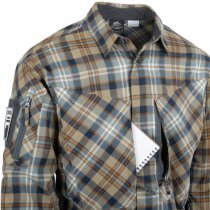 Helikon MBDU Flannel Shirt - Slate Blue Checkered - XS