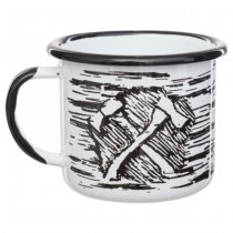 Helikon Axe Enamel Mug 0.35L - Black / White