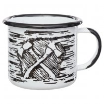Helikon Axe Enamel Mug 0.35L - Black / White
