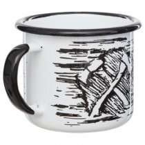 Helikon Axe Enamel Mug 0.35L - Black / White