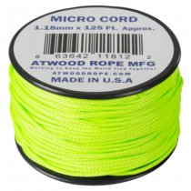 Atwood Rope Micro Cord 125ft - Neon Green