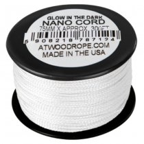 Atwood Rope Nano Uber Glow Cord 0.75mm 300ft - White