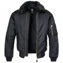 Brandit MA2 Jacket Fur Collar - Black - S