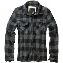 Brandit Checkshirt - Black / Grey - M