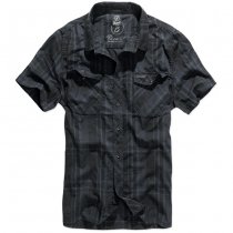 Brandit Roadstar Shirt Shortsleeve - Black / Blue - 3XL