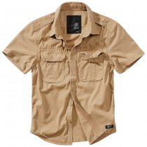 Brandit Vintage Shirt Shortsleeve - Camel - L