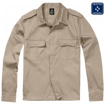 Brandit US Shirt Longsleeve - Beige - 5XL