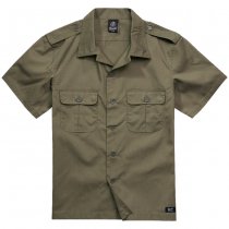 Brandit US Shirt Ripstop Shortsleeve - Olive - L