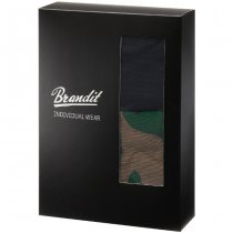 Brandit Boxershorts Logo 2-pack - Woodland / Black - XL