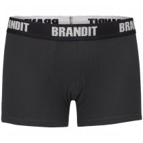 Brandit Boxershorts Logo 2-pack - Woodland / Black - 2XL