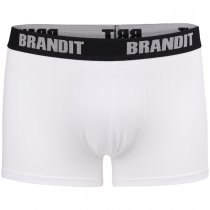 Brandit Boxershorts Logo 2-pack - White / White - XL