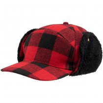 Brandit Lumberjack Wintercap - Red / Black