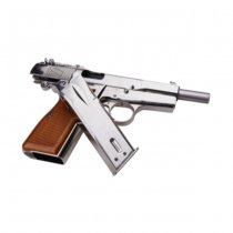 WE HP M1935 Gas Blow Back Pistol - Silver