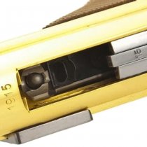 WE P08 4 Inch Gas Blow Back Pistol - Gold
