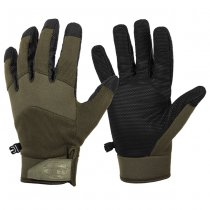 Helikon Impact Duty Winter Mk2 Gloves - Olive Green / Black B - L