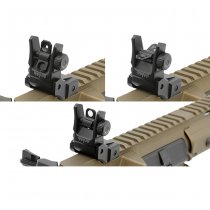 Leapers Low Profile Flip-Up Rear Sight - Black