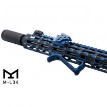 Leapers M-LOK Ultra Slim Angled Foregrip - Blue