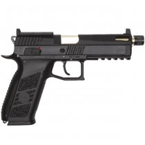 KJ Works CZ Shadow 2 Gas Blow Back Pistol Silenced - Black