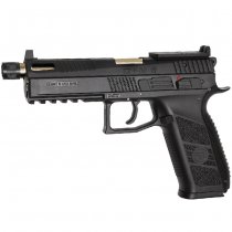 KJ Works CZ Shadow 2 Gas Blow Back Pistol Silenced - Black