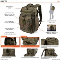 5.11 Rush12 2.0 Backpack 24L - Black