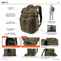 5.11 Rush12 2.0 Backpack 24L - Ranger Green
