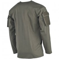 MFH Tactical Long Sleeve Shirt Sleeve Pockets - Olive - XL