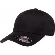 Flexfit Wooly Combed Cap - Black / Black