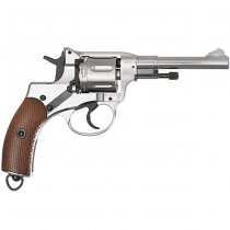WinGun M1895 Nagant Full Metal CO2 Revolver - Silver