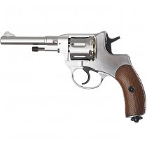 WinGun M1895 Nagant Full Metal CO2 Revolver - Silver