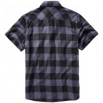 Brandit Checkshirt Halfsleeve - Black / Grey - M
