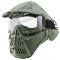 WoSport Commander Full Face PC Lens Mask - Olive