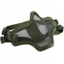 WoSport Steel Half Face Mask - Olive