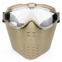 WoSport Ventilated Full Face Mask - Tan