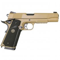 KJ Works KP-07 M1911 MEU Gas Blow Back Pistol - Tan