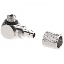 EpeS HPA 6mm Hose Coupling & Screwed Catch 90 Degree - Outer M5 Thread