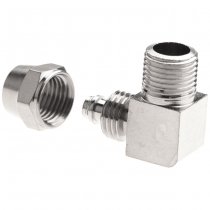 EpeS HPA 6mm Hose Coupling & Screwed Catch 90 Degree - Outer 1/8 NPT