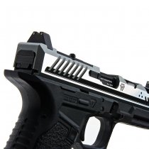 EMG Strike Industries ARK-17 Comp Gas Blow Back Pistol - Black / Grey