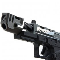 EMG Strike Industries ARK-17 Comp Gas Blow Back Pistol - Black / Grey