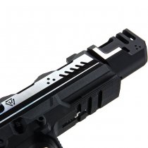 EMG Strike Industries ARK-17 Comp Gas Blow Back Pistol - Black / Silver