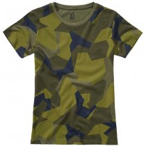 Brandit Ladies T-Shirt - Swedish Camo M90 - XS